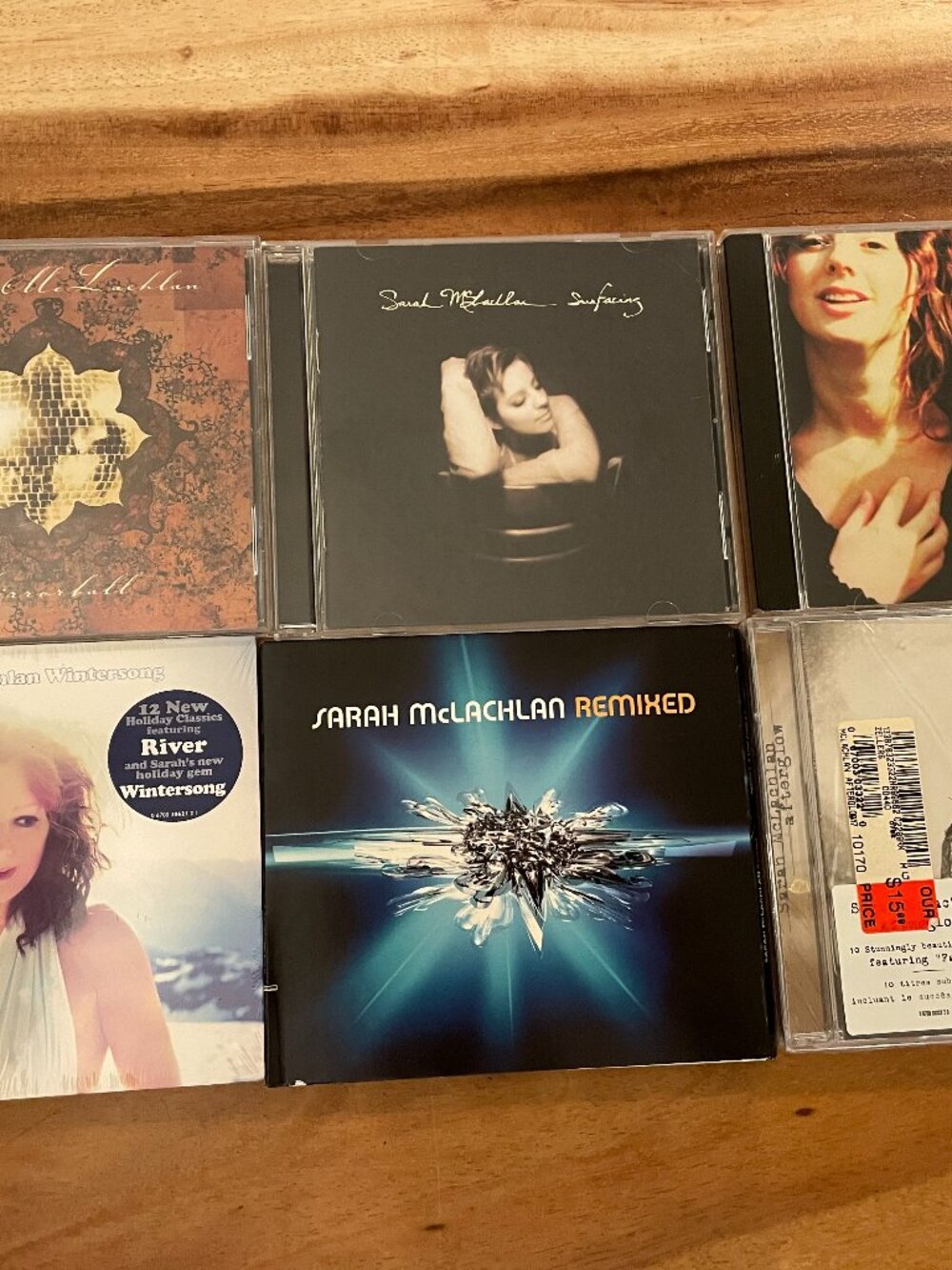 Sarah McLachlan 6 CD Lot Wintersong Afterglow Surfacing Fumbling Remixed Sealed